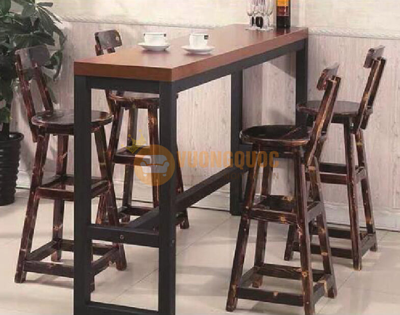 Bộ bàn ghế cafe kiểu quẩy bar HOY TM309-2
